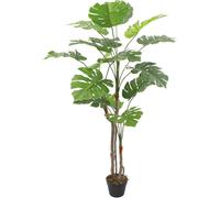 Rebecca Mobili Plante monstrueuse artificielle Merah 155x50x50 PEVA Polyéthylène Vert Marron
