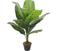 Rebecca Mobili Plante pothos artificielle Hieki 90x35x35 PEVA Polyéthylène Vert Marron
