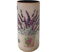 Rebecca Mobili Porte-Parapluie, Porte-bâton Rond, Style Provençal, Blanc, Toile MDF, Idée Cadeau - Mesures 50 x 20 x 20 cm (HxLxP) - Art. RE6478