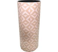 Rebecca Mobili Porte-parapluies, impression majolique en bois et toile, blanc et beige