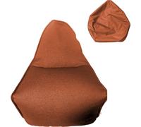 Rebecca Mobili Pouf vide orange doublure polyester fermeture éclair 70x80x90