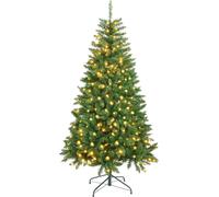 Rebecca Mobili Sapin de Noël 210 cm avec 400 lumières LED en PVC, vert