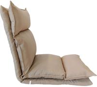 Rebecca Mobili Siège de fauteuil en métal et polyester beige