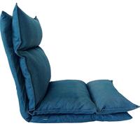 Rebecca Mobili Siège de fauteuil en métal et polyester bleu foncé