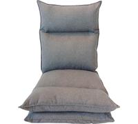 Rebecca Mobili Siège de fauteuil en métal et polyester gris