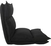 Rebecca Mobili Siège de fauteuil en métal et polyester noir