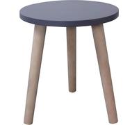 Rebecca Mobili Table basse en MFD et bois de paulownia, gris et marron