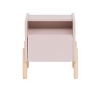 Rebecca Mobili Table de Nuit pour Chambre d'enfant, Table de Nuit Montessori, Rose Marron, MDF Pin, Stable, Chambre d'enfant - Dimensions HxLxP : 49 x 43 x 30 cm - Art. RE7129
