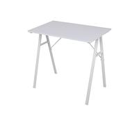 Rebecca Mobili Table d'ordinateur, Petit Bureau Moderne, Blanc, MDF Acier, Support pour PC, Station de Travail étude- Dimensions HxLxL : 74 x 80 x 50 cm - Art. RE6709