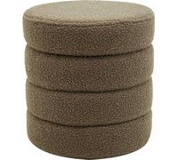 Rebecca Mobili Tabouret de rangement Bunya 40x37x37 Tissu de polyester MDF vert olive Moderne