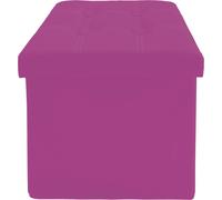 Rebecca Mobili Tabouret rembourré en fibre de bois et similicuir violet