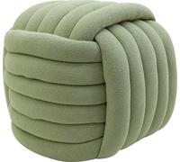 Rebecca Mobili Tabouret Tawa 45x50x50 Tissu de polyester MDF Vert Moderne