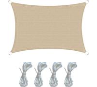 Rebecca Mobili Voile d'ombrage, rectangulaire, 2 x 3 m en polyéthylène beige