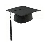 REBECCAGIBSON 1 pièce noir Abschluss chapeau, 24 x 24cm Quadratisches Design Doctorhut, unisex réglable Graduation Doctorhut, élargi Abschlussfeier Abschlusskappe, Für Abitur, baccalauréat