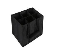 REBECCAGIBSON Lot de 2 porte-bouteilles réutilisables pour homme - Noir - Pour bouteilles de bière, de vin, d'eau