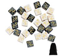 REBECCAGIBSON Lot de 28 dés compteurs de dés The Gathering - Accessoires The Gathering - Dés de loyauté - D6 - Compatible avec les accessoires de jeu de cartes - Avec sacs de rangement