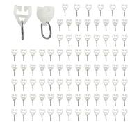 REBECCAGIBSON Lot de 88 rouleaux de rail de rideau - Accessoires pour rails en T - En plastique - Pour tringle à rideau avec système de rideau de rail