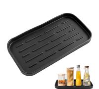 REBECCAHOWARD Lot de 1 organiseur de haute qualité en silicone, avec porte-éponge, antidérapant et durable, 13,3 x 25,3 x 1,8 cm