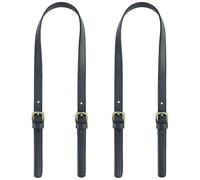 REBECCAHOWARD Lot de 2 sangles universelles de rechange pour sacs à bandoulière en cuir avec boucle réglable, bandoulière de rechange polyvalente, poignée écologique en polyuréthane de rechange pour