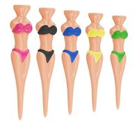 REBECCAHOWARD Lot de 5 tees créatifs portables pour entraînement sportif, maillot de golf, 5 couleurs, équipement de sport antidérapant, en plastique durable et pratique, pour support, accessoires