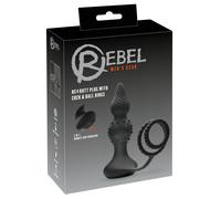 Rebel 2in1 - Anale Vibrateur Radiocommandé avec Anneau pénien (noir)