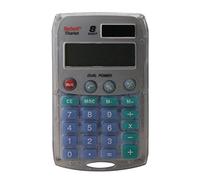 Rebel 77234A Calculatrice de poche 8 chiffres solaire/pile Argent