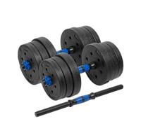 Rebel Active RBA-2300 Lot d'haltères bitumés avec barre de connexion 2 x 10 kg