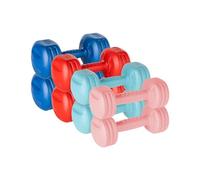Rebel Active RBA-2310 Lot de 8 haltères bitumés de 20 kg (2 x 1 kg + 2 x 2 kg + 2 x 3 kg + 2 x 4 kg)