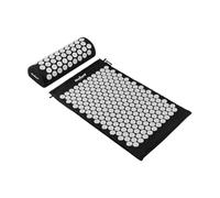 Rebel Active RBA-6002-BK Tapis de santé avec Aiguilles et Coussin d'acupression Noir 72 x 42 cm
