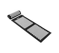 Rebel Active RBA-6003-BK Tapis de santé avec Aiguilles et Coussins d'acupression Noir 130 x 50 cm