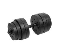 Rebel Electro Ensemble réglable d'haltères bitumineux 20kg solide