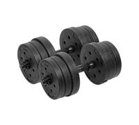 Rebel Electro Haltère Bitume Réglable 2x10kg Ensemble Solide