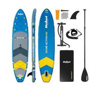 Rebel Electro Sup Planche Gonflable pour Natation Drop-Stitch 350 cm Ensemble Pagaie Pompe Sac À Dos RBA-4500-BL