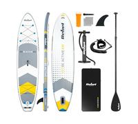 Rebel Electro Sup Planche Gonflable pour Natation Drop-Stitch 350 cm Ensemble Pagaie Pompe Sac À Dos RBA-4500-WH