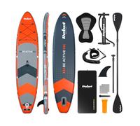 Rebel Electro Sup Planche Pompée avec Siège De Natation Drop-Stitch 350 cm Ensemble Pagaie Pompe Sac À Dos RBA-4501-OR