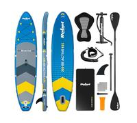 Rebel Electro Sup Planche Pompée avec Siège de Natation Drop-Stitch 350 cm Ensemble Pagaie Pompe Sac À Dos RBA-4501-BL