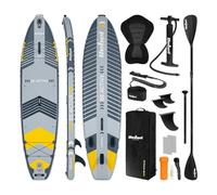 Rebel Electro Sup Pro Planche Pompée avec Siège de Natation 335cm Paddle Set Sac À Dos RBA-4518-G