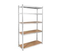 Rebel Étagère d'entrepôt en métal 205x120x45 Argent RB-1252