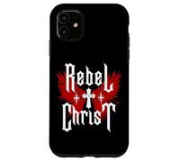 Rebel for Christ-Jesus Cross Gothic Y2K Streetwear Punk Coque pour iPhone 11
