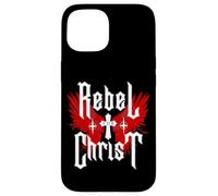 Rebel for Christ-Jesus Cross Gothic Y2K Streetwear Punk Coque pour iPhone 15