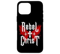 Rebel for Christ-Jesus Cross Gothic Y2K Streetwear Punk Coque pour iPhone 16 Pro Max