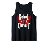 Rebel for Christ-Jesus Cross Gothic Y2K Streetwear Punk Débardeur
