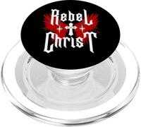 Rebel for Christ-Jesus Cross Gothic Y2K Streetwear Punk PopSockets PopGrip pour MagSafe