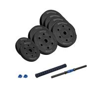 Rebel Hantel Bitume Réglable avec Coupleur 20kg Set 2x1,25 kg, 2x2,5 kg, 4x3 kg RBA-2302-1