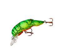 Rebel Leurre de pêche, Petite écrevisse, F7734, Chartreuse/Green Back, 1 1/2-Inch
