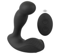 Rebel - masseur prostatique vibrant télécommandé rechargeable - silicone noir