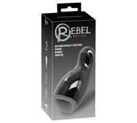 Rebel - masturbateur chauffant vibrant va-et-vient réglable - noir
