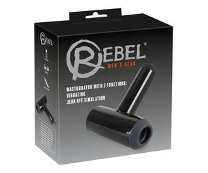 Rebel - masturbateur vibrant automatique va-et-vient - noir