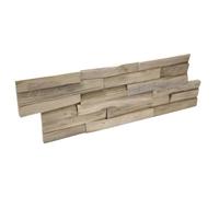 Rebel of Styles - UltraWood Teak Benevento - 0,09 m² / 1 pièce - Panneaux muraux 3D/parements/plaques en teck - Décoration murale - Lambris élégant pour murs intérieurs