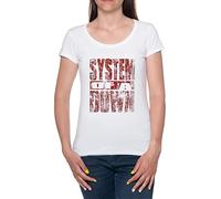 Rebel of Tomorrow T-Shirt Femme Manche Courte Blanc Women White Tee M